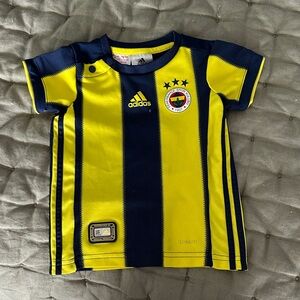 Adidas Kids Yellow and Navy Jersey